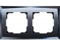 Рамка на 2 поста /WL08-Frame-02 (черный)