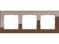 Рамка на 3 поста /WL01-Frame-03 (мокко)
