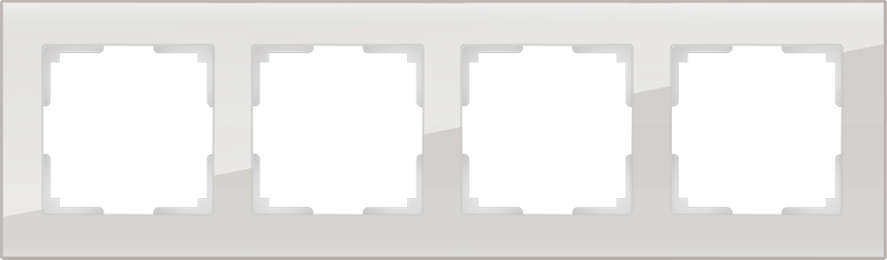 Рамка на 4 поста /WL01-Frame-04 (дымчатый, стекло)