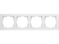Рамка на 4 поста /WL04-Frame-04-white (белая)