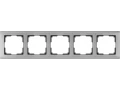 Рамка на 5 постов /WL02-Frame-05 (глянцевый никель)