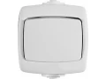 РОНДО IP44 О/У 1-клавишный ПЕРЕКЛЮЧАТЕЛЬ 10А, 250В, БЕЛЫЙ. Россия