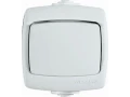 РОНДО IP44 О/У 1-клавишный ПЕРЕКЛЮЧАТЕЛЬ 10А, 250В, БЕЛЫЙ. Россия