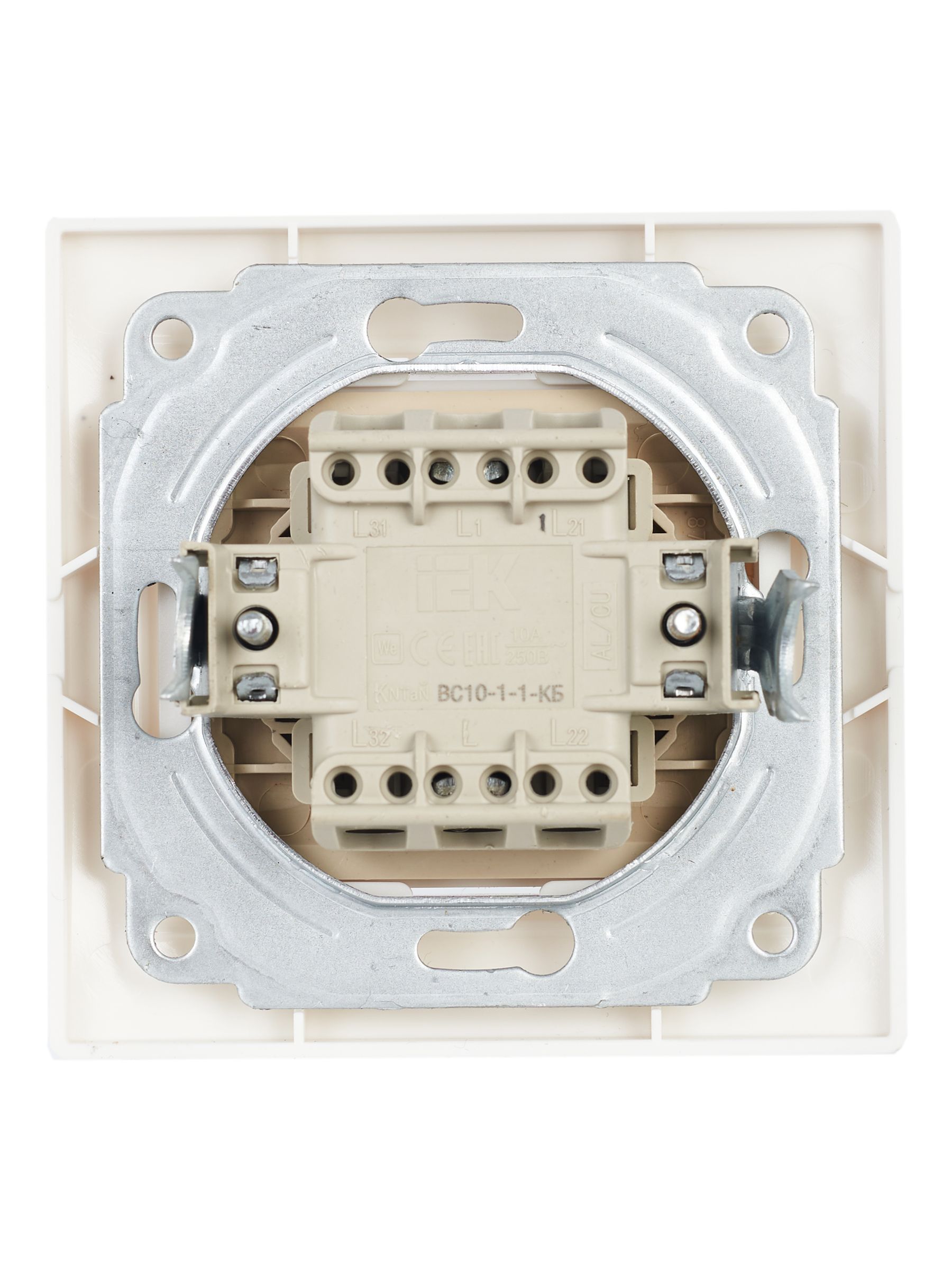 ВС10-1-1-КБ Выключатель 1кл с инд. 10А КВАРТА (белый)