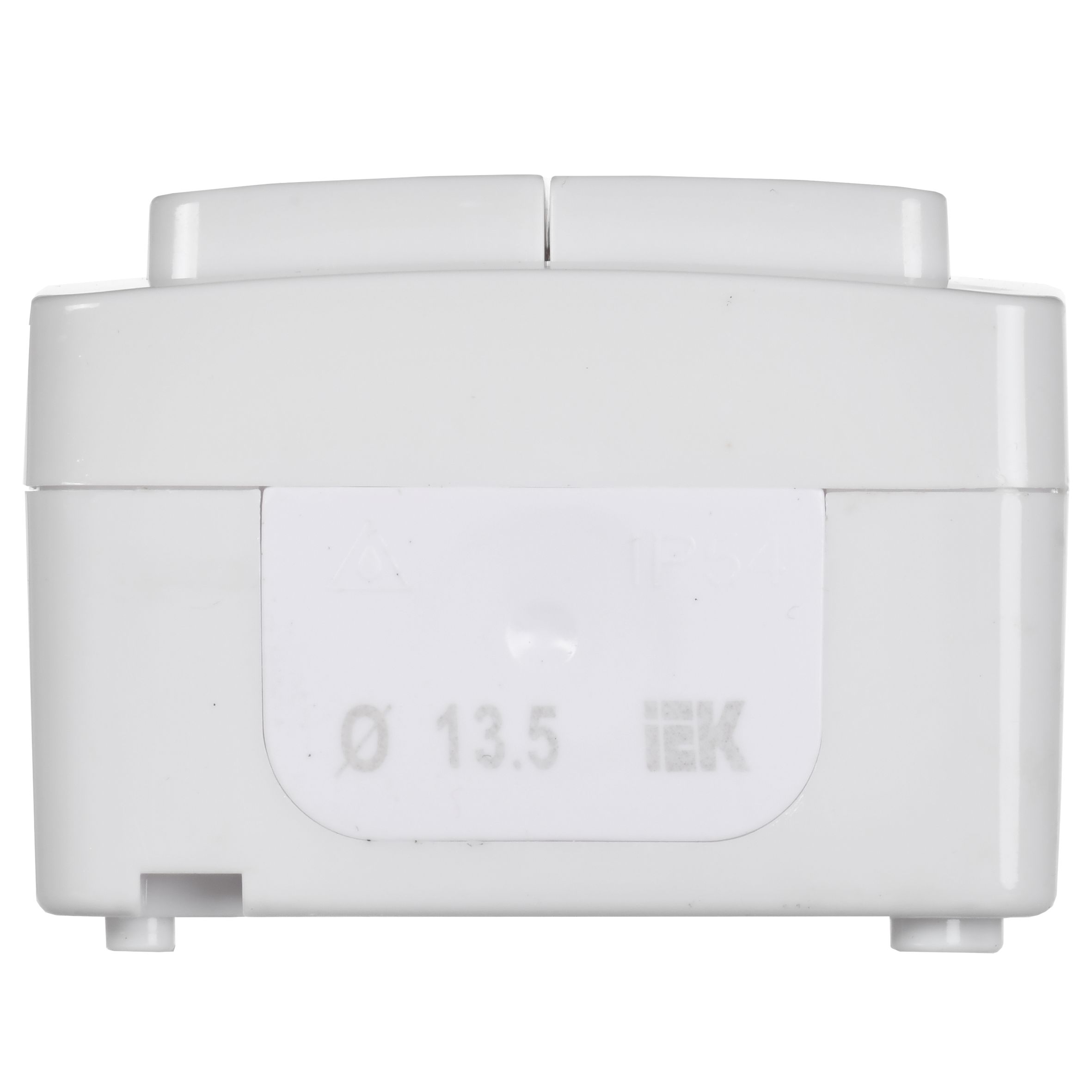 Выключатель 2-клавишный ВС 20-2-0-ГПБ открытой установки IP54 ГЕРМЕС PLUS (белый) ИЭК