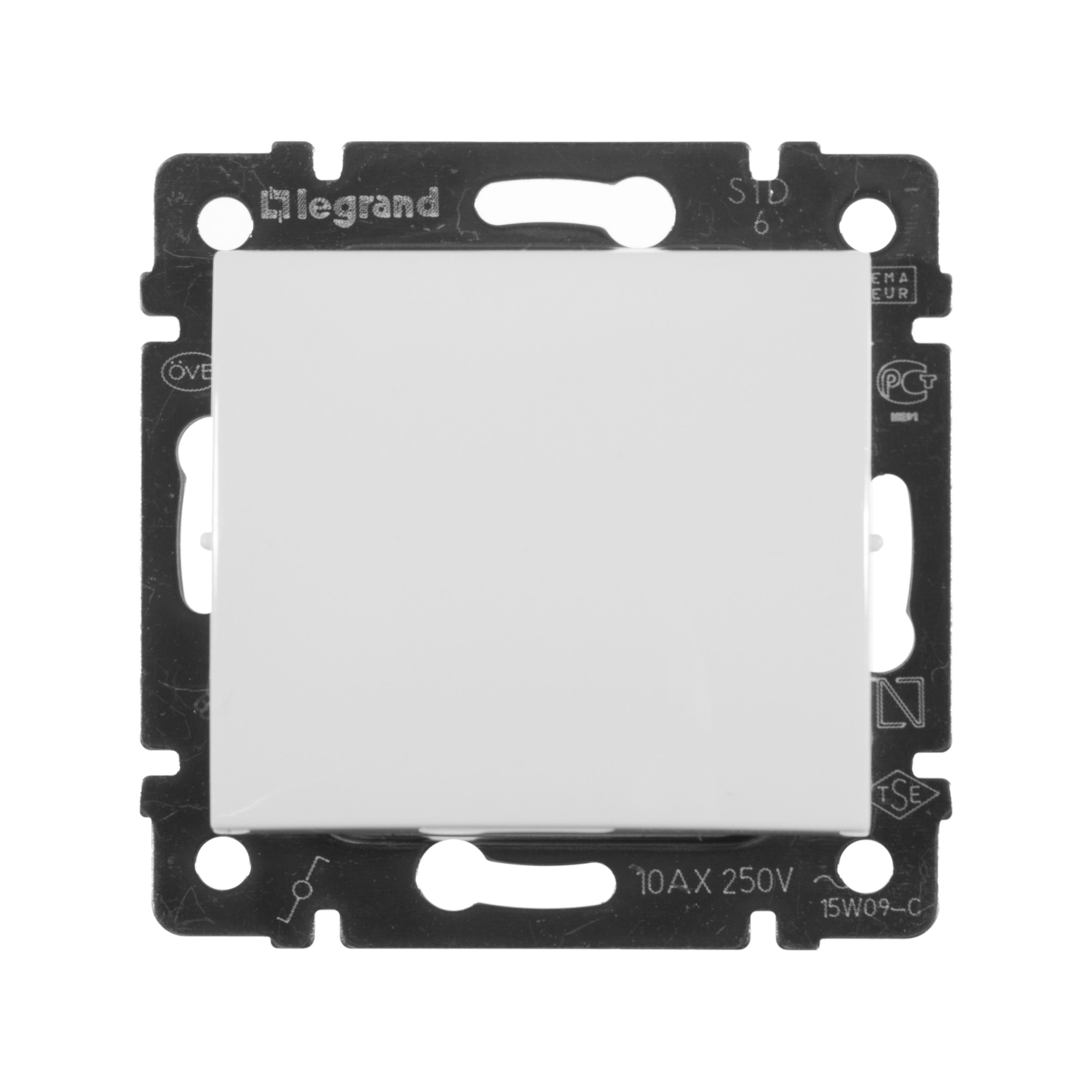 Переключатель 1-клавишный промежуточный Valena белый /774407/