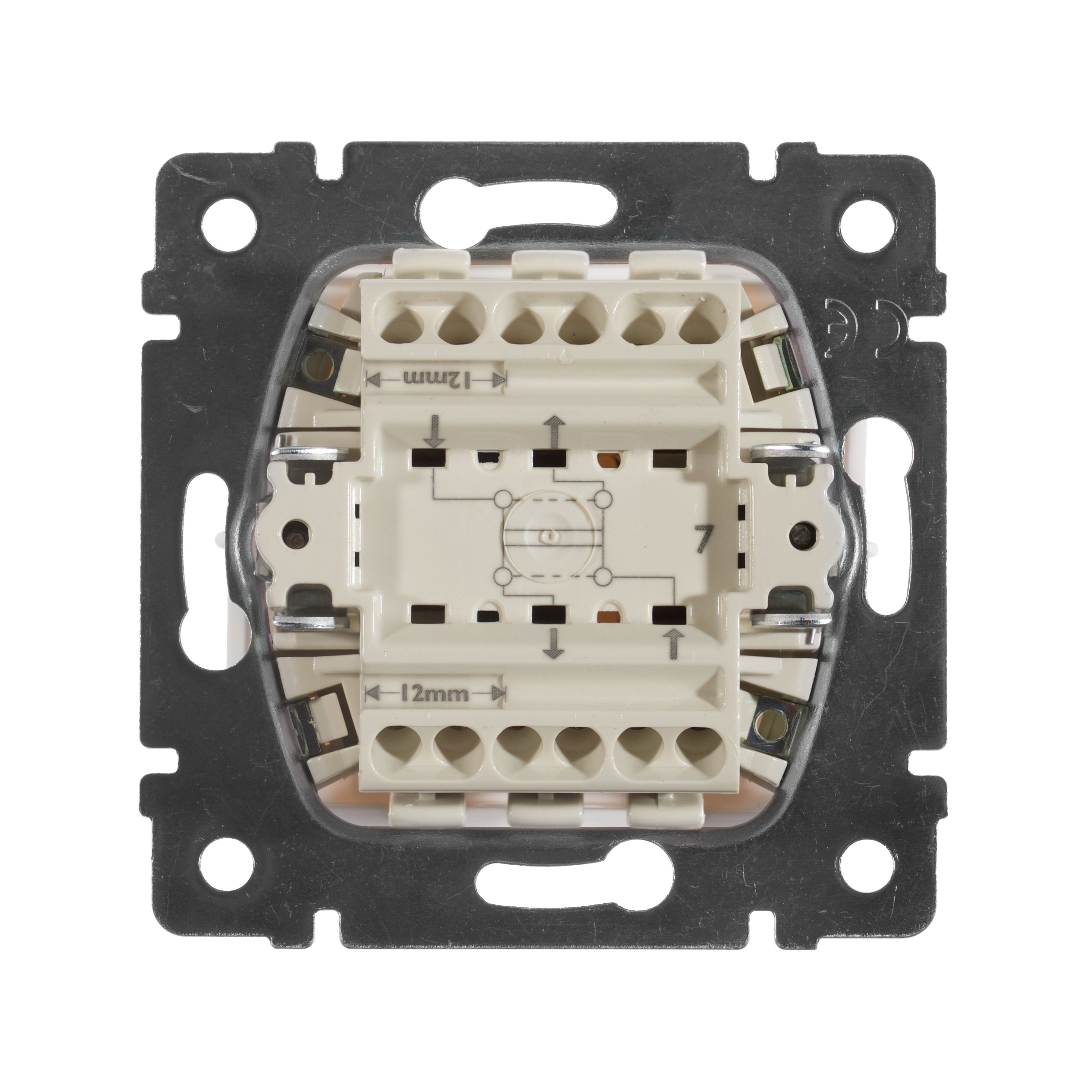 Переключатель 1-клавишный промежуточный Valena белый /774407/
