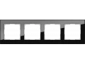 Рамка на 4 поста /WL01-Frame-04 (черный)