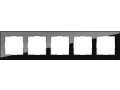 Рамка на 5 постов /WL01-Frame-05 (черный)