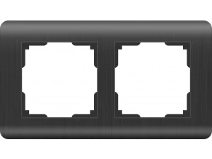 Рамка на 2 поста /WL12-Frame-02 (графит)