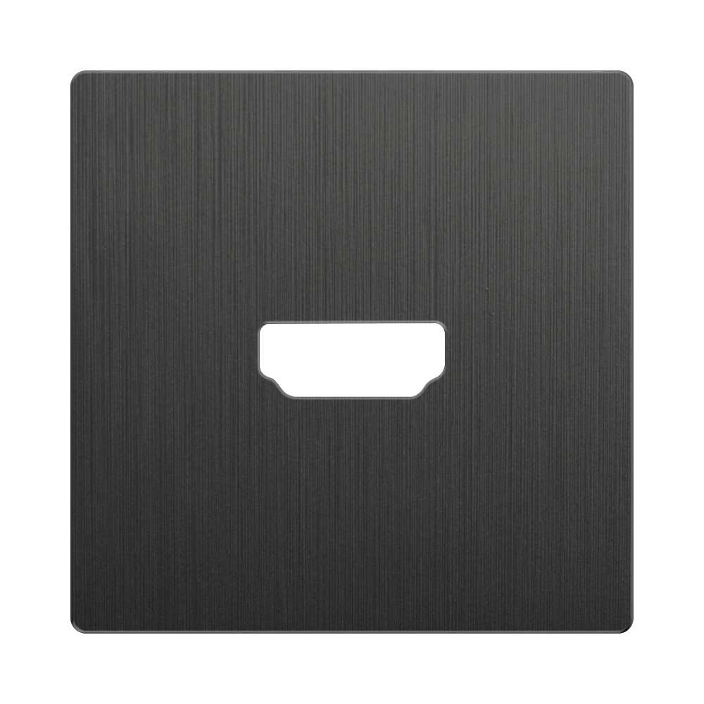 Накладка для розетки HDMI /WL04-HDMI-CP (графит рифленый)