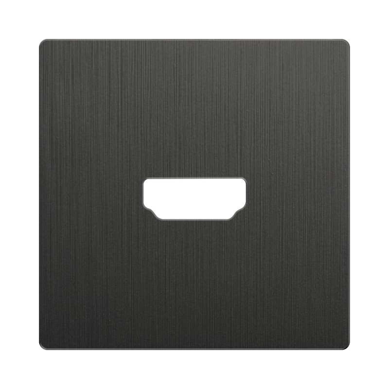 Накладка для розетки HDMI /WL04-HDMI-CP (графит рифленый)