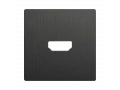 Накладка для розетки HDMI /WL04-HDMI-CP (графит рифленый)