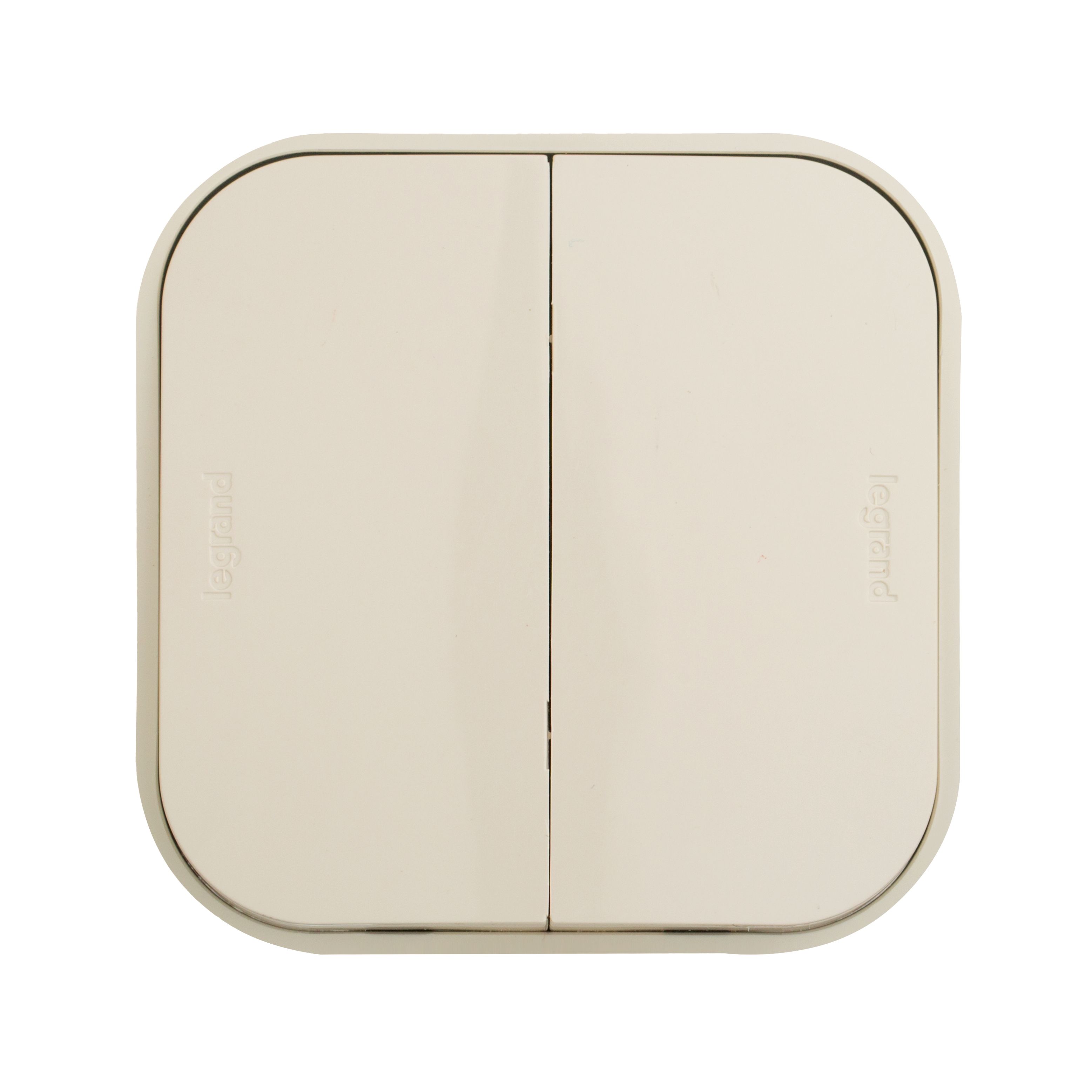 Выключатель 2-клавишный 10А слоновая кость QUTEO /782232/