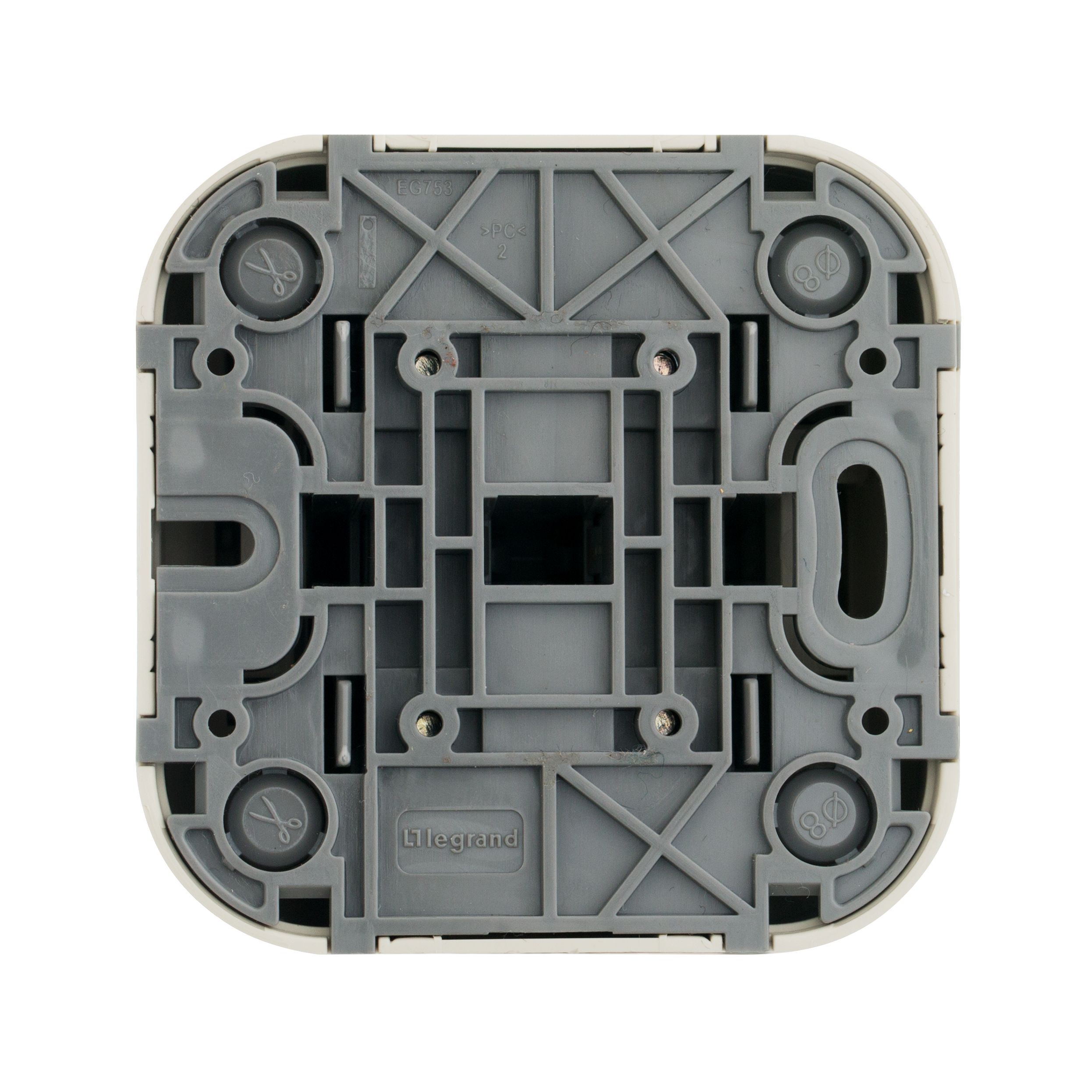 Выключатель 2-клавишный 10А слоновая кость QUTEO /782232/