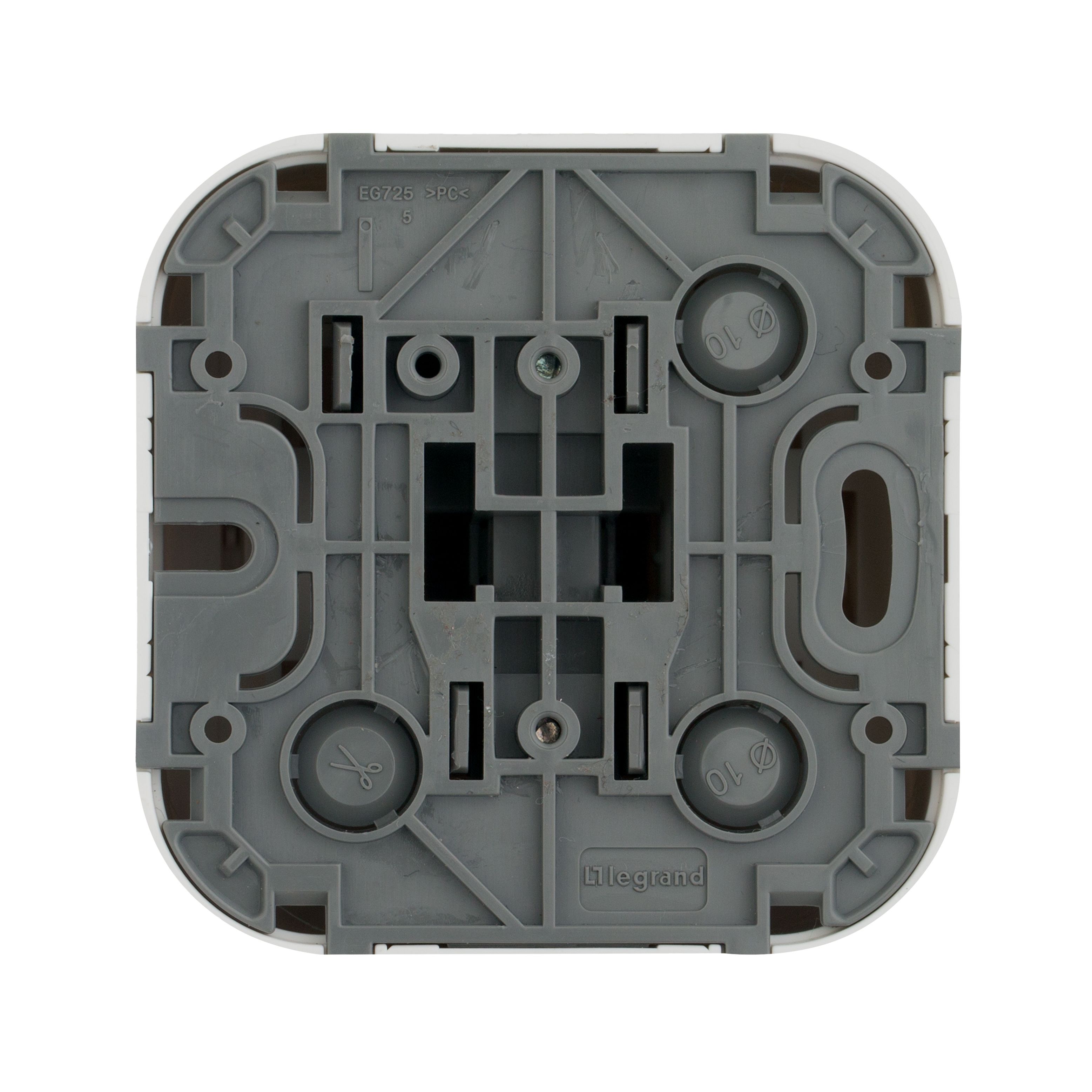 Переключатель 1-клавишный 10А белый QUTEO /782204/