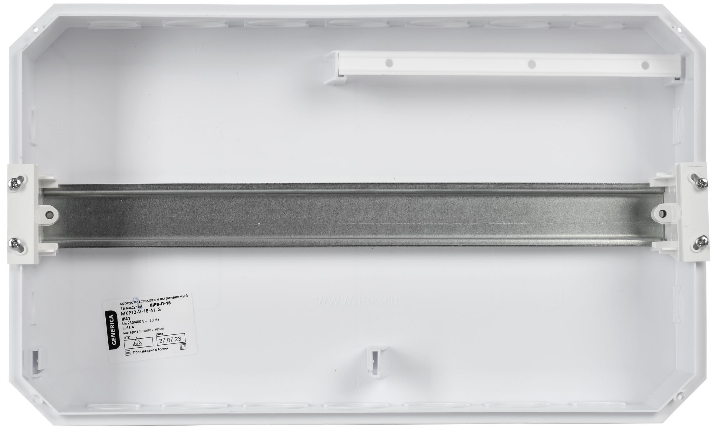 Бокс ЩРВ-П-18 модулей встраиваемый пластик IP41 GENERICA ИЭК