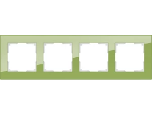 Рамка на 4 поста /WL01-Frame-04 (фисташковый)