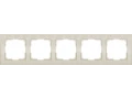 Рамка на 5 постов /WL05-Frame-05-ivory (слоновая кость)