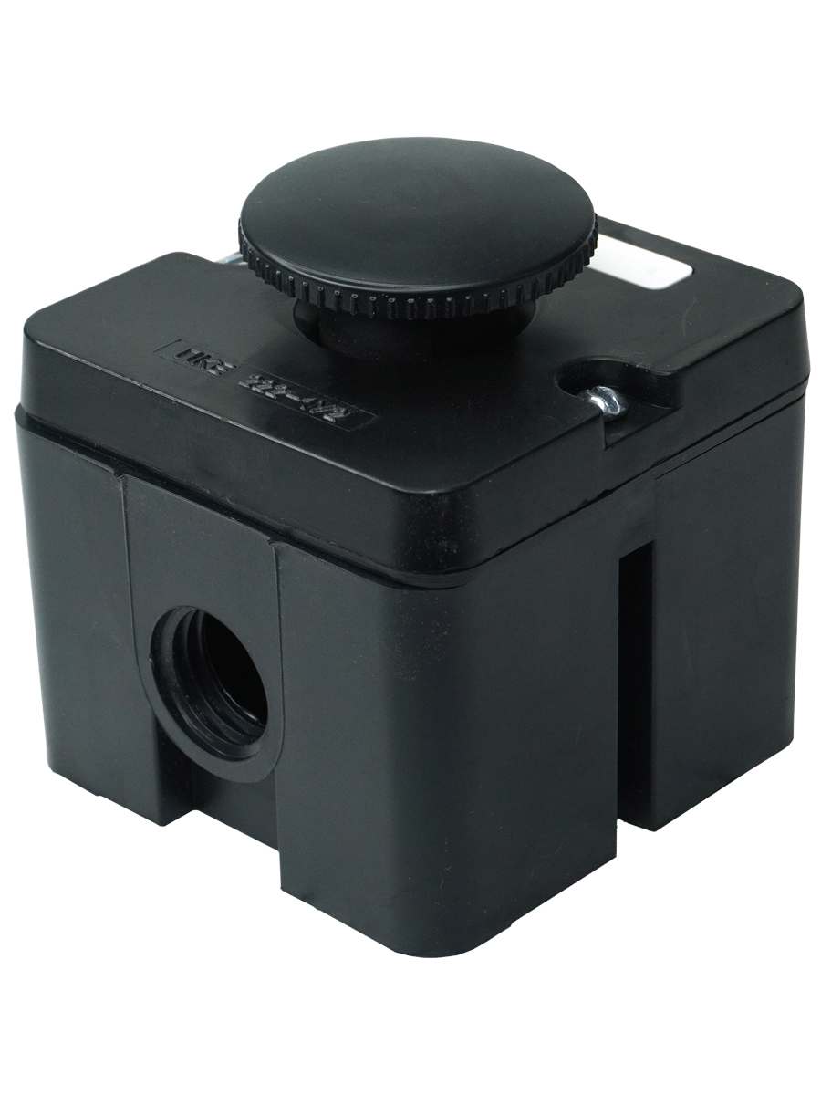 Пост управления ПКЕ 222-1 У2, 10А, 660В, 1 элемент, чёрный гриб, накладной, IP54, (ЭТ)