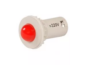 СКЛ-11-К-2-220, красная, 220В AC/DC, d=27, сила света 20 мКд, светодиодная коммутаторная лампа  (ЭТ)