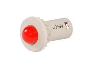СКЛ-11-К-2-220, красная, 220В AC/DC, d=27, сила света 20 мКд, светодиодная коммутаторная лампа  (ЭТ)