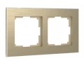 Рамка на 2 поста /W0021711 (шампань алюминий)