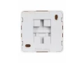 Выключатель ВС20-2-1-ОБ 2 клавишный с индикацией 10А ОКТАВА (белый) ИЭК