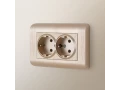 Рамка для двойной розетки /W0082111 (шампань)