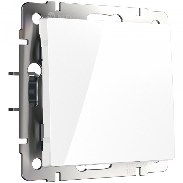 Выключатель 1-клавишный проходной/ W1112001 (белый)