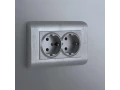 Рамка для двойной розетки /W0082106 (серебряный)