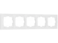 Рамка на 5 постов /W0052001 (белый, basic)
