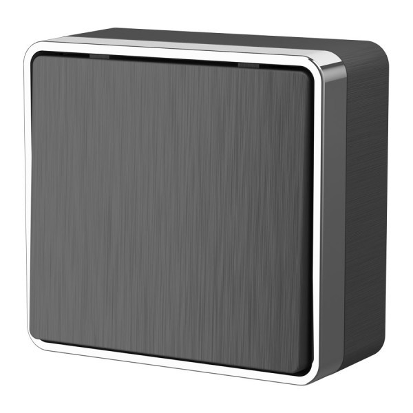 Выключатель 1-клавишный Gallant /W5010004 (графит рифленый)