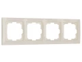 Рамка на 4 поста /W0042003 (слоновая кость, basic)