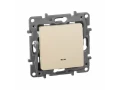 Переключатель 1-клавишный с подсвет автоматические клеммы 10АХ слоновая кость /672315/