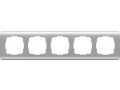 Рамка на 5 постов /WL12-Frame-05 (серебряный)