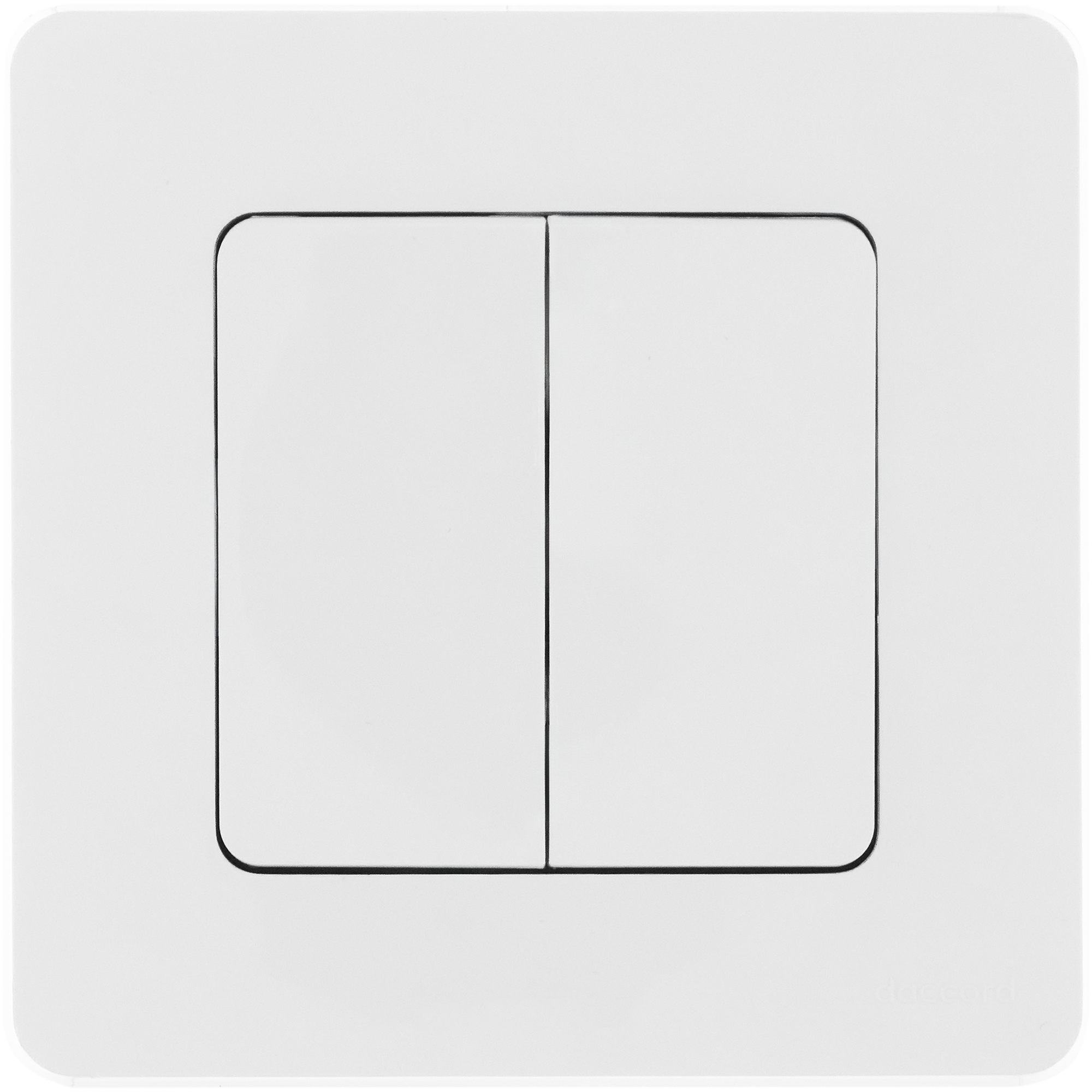 Выключатель 2-клавишный INSPIRIA, белый /673620/