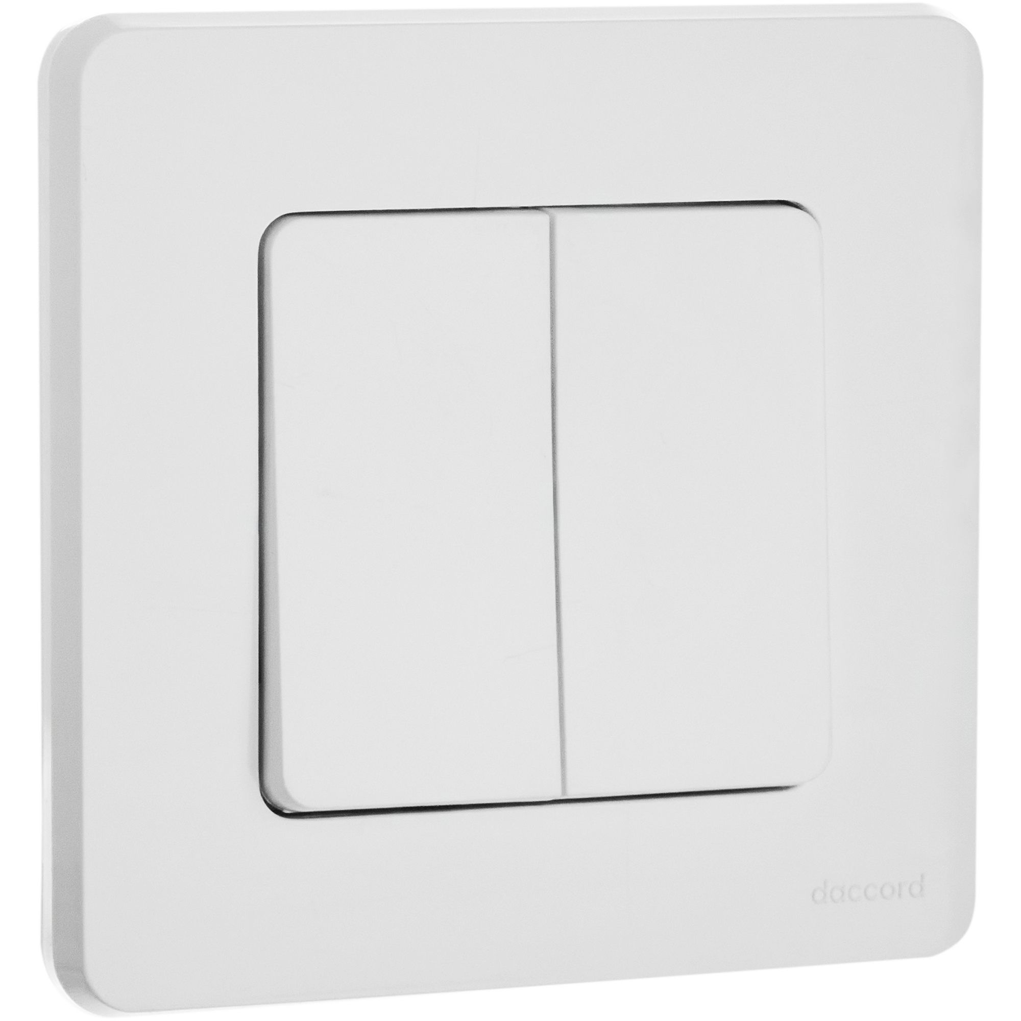 Выключатель 2-клавишный INSPIRIA, белый /673620/