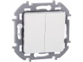 Выключатель 2-клавишный INSPIRIA, белый /673620/