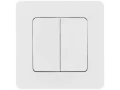 Выключатель 2-клавишный INSPIRIA, белый /673620/
