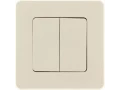 Выключатель 2-клавишный INSPIRIA, слоновая кость /673621/