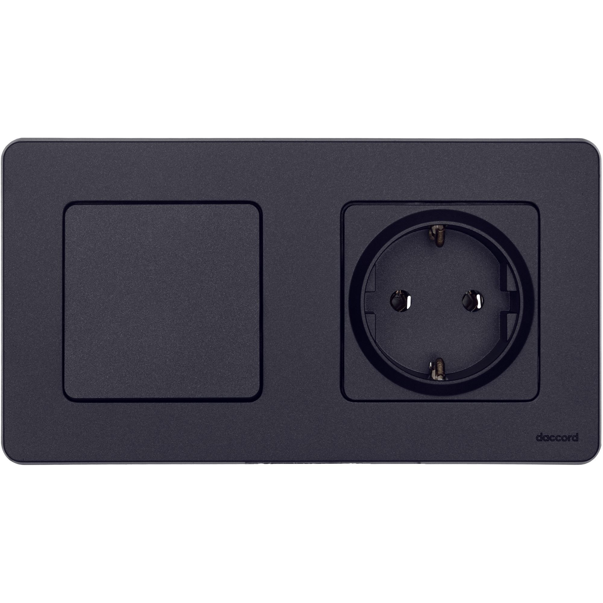 Выключатель 1-клавишный INSPIRIA, антрацит /673603/