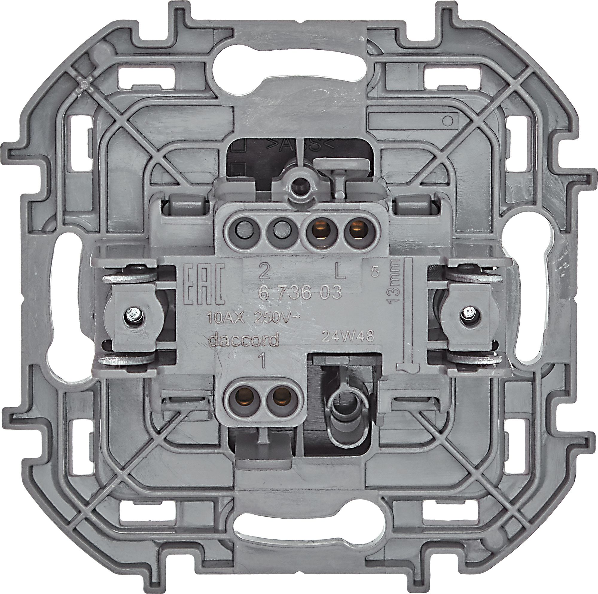 Выключатель 1-клавишный INSPIRIA, антрацит /673603/