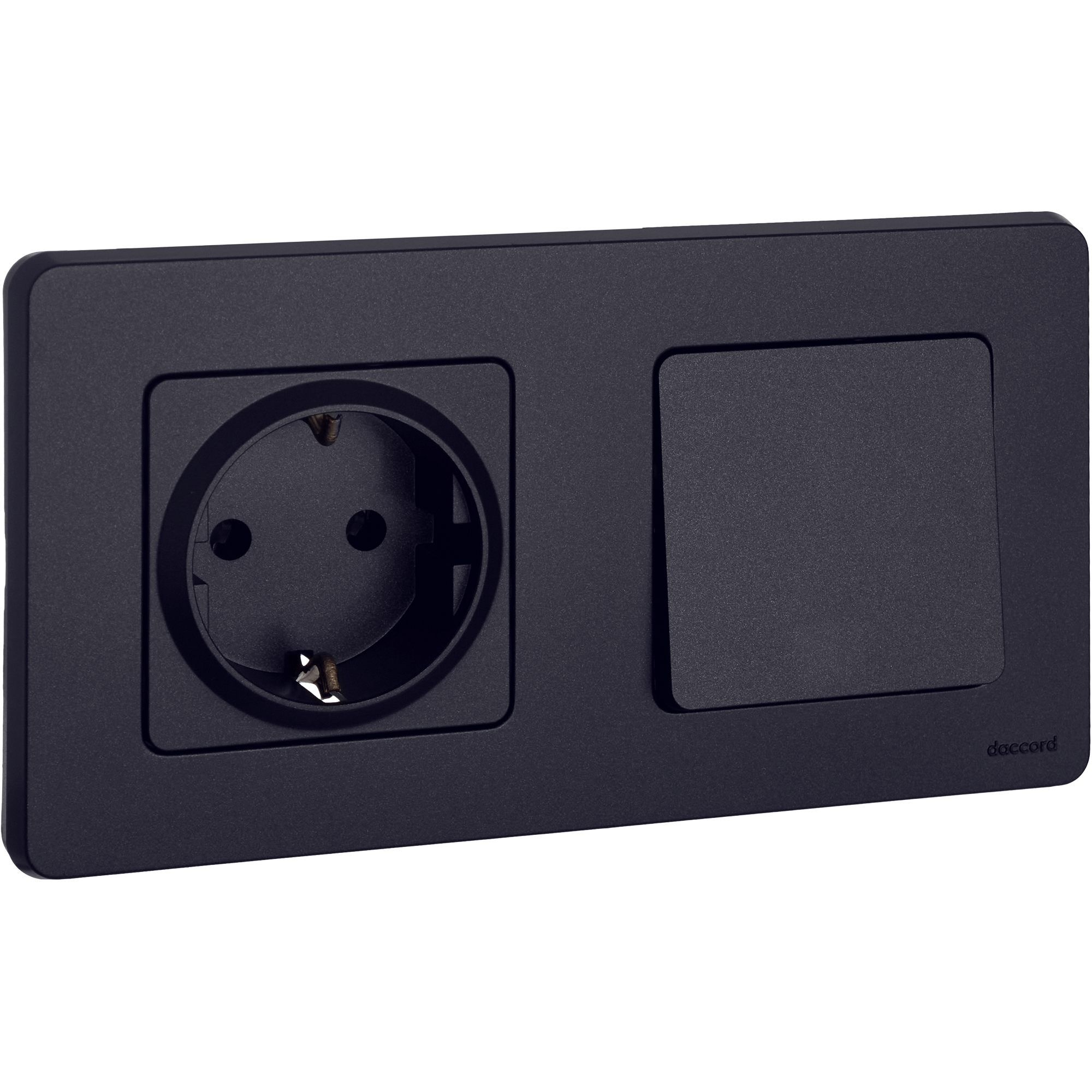 Выключатель 1-клавишный INSPIRIA, антрацит /673603/