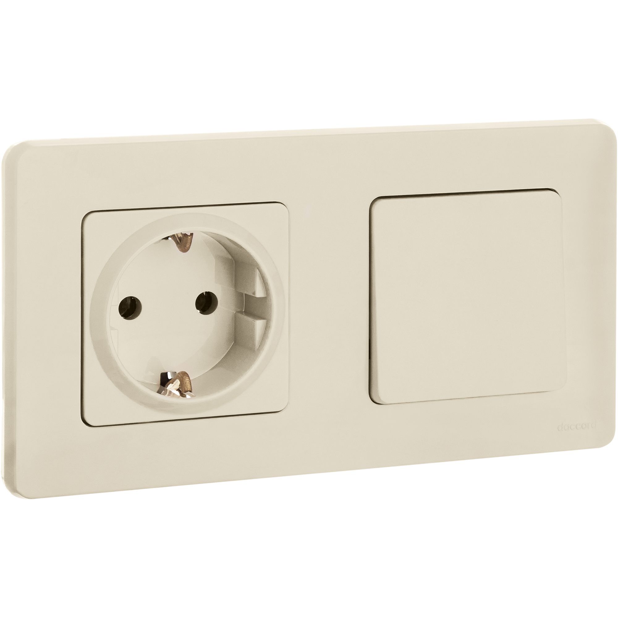 Выключатель 1-клавишный INSPIRIA, слоновая кость /673601/