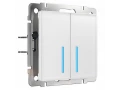 Сенсорный выключатель 2-клавишный с функцией Wi-Fi /W4520601 (белый)