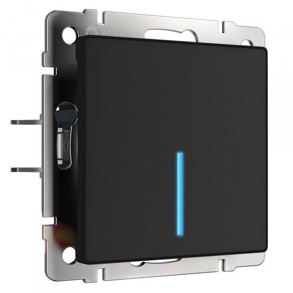 Сенсорный выключатель 1-клавишный с функцией Wi-Fi /W4510608 (черный)