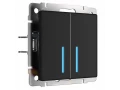 Сенсорный выключатель 2-клавишный с функцией Wi-Fi /W4520608 (черный)