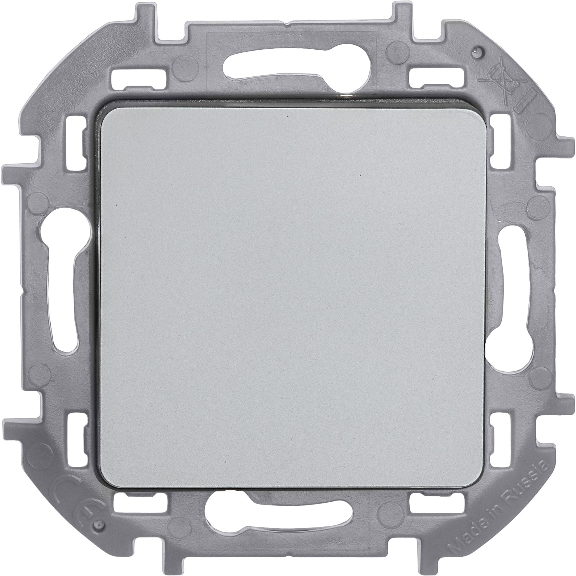 Выключатель 1-клавишный INSPIRIA, алюминий /673602/