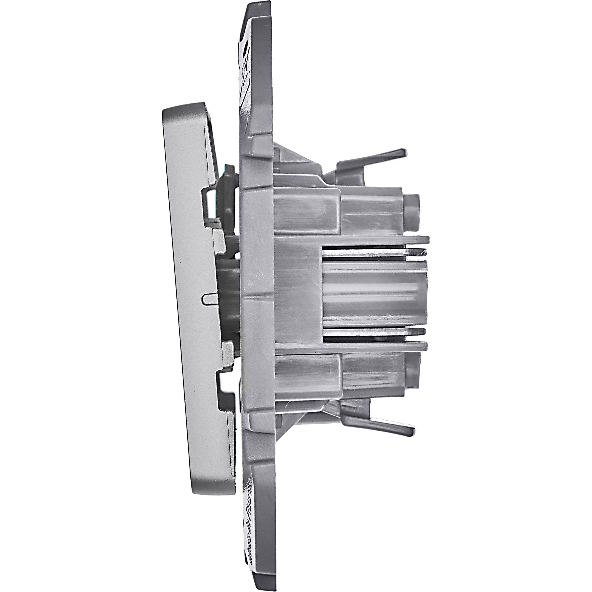 Выключатель 1-клавишный INSPIRIA, алюминий /673602/